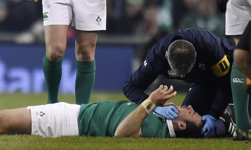 henshaw irlanda test match concussion